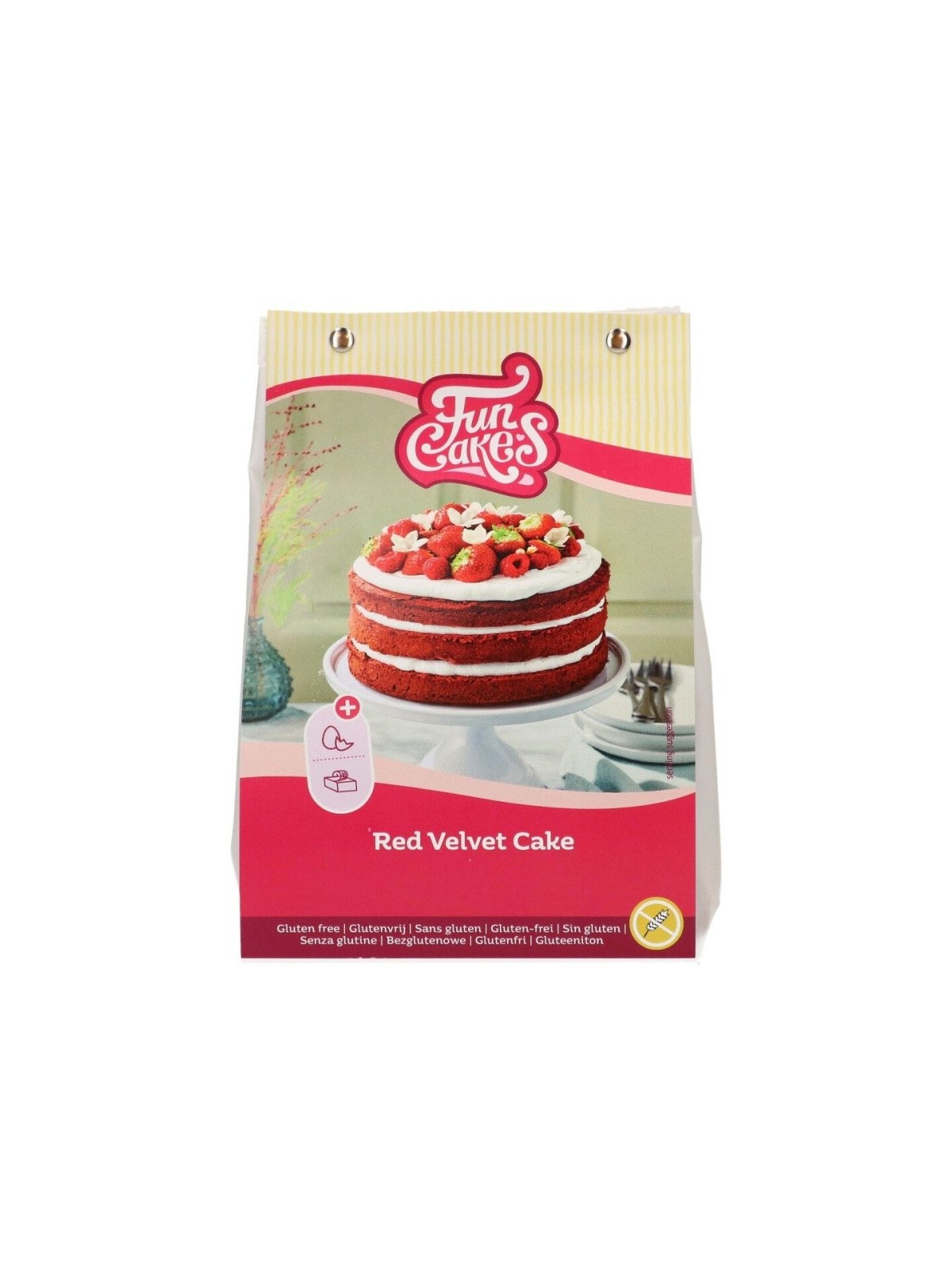 Red velvet cake with fruit - FunCakes
